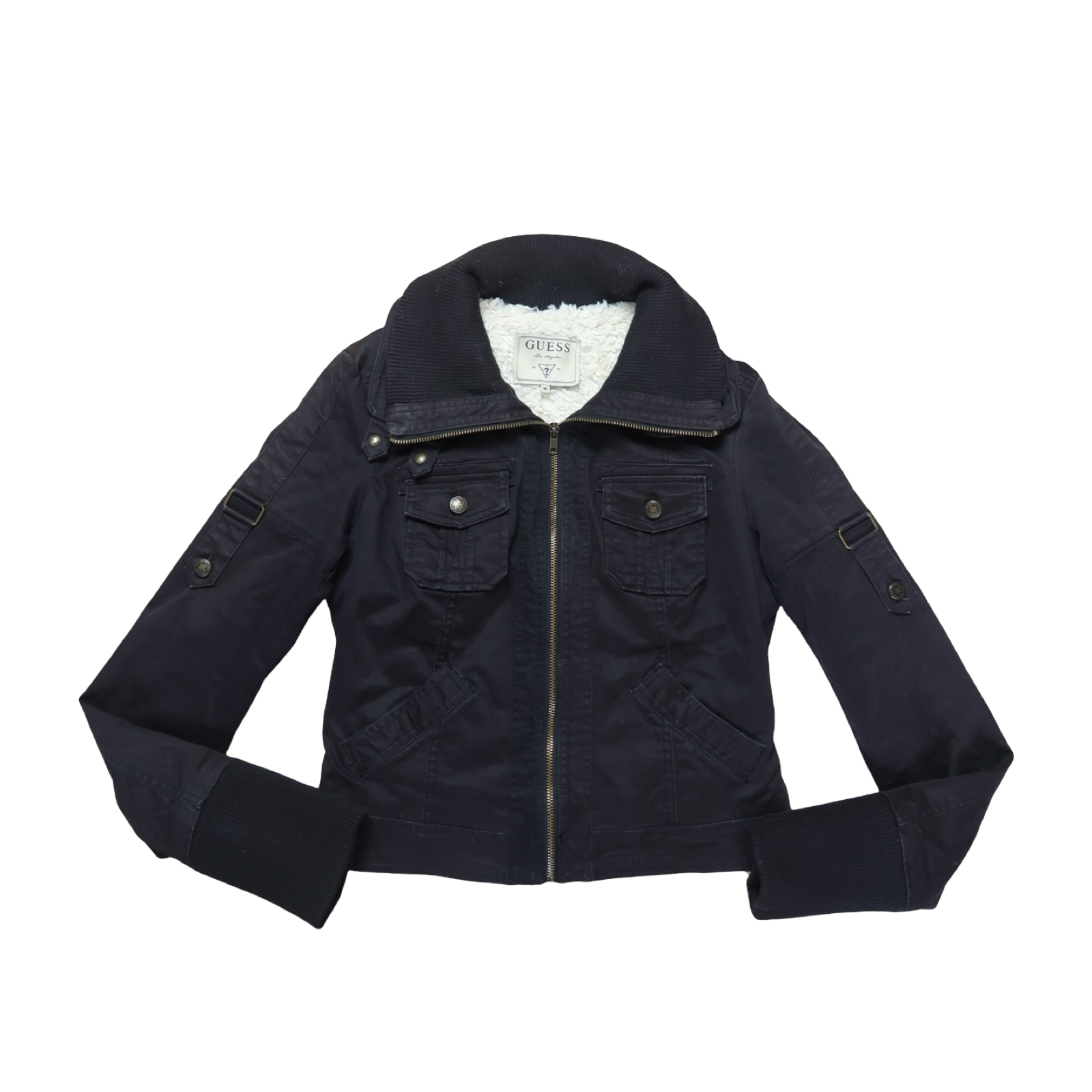 GUESS FUR JACKET - M