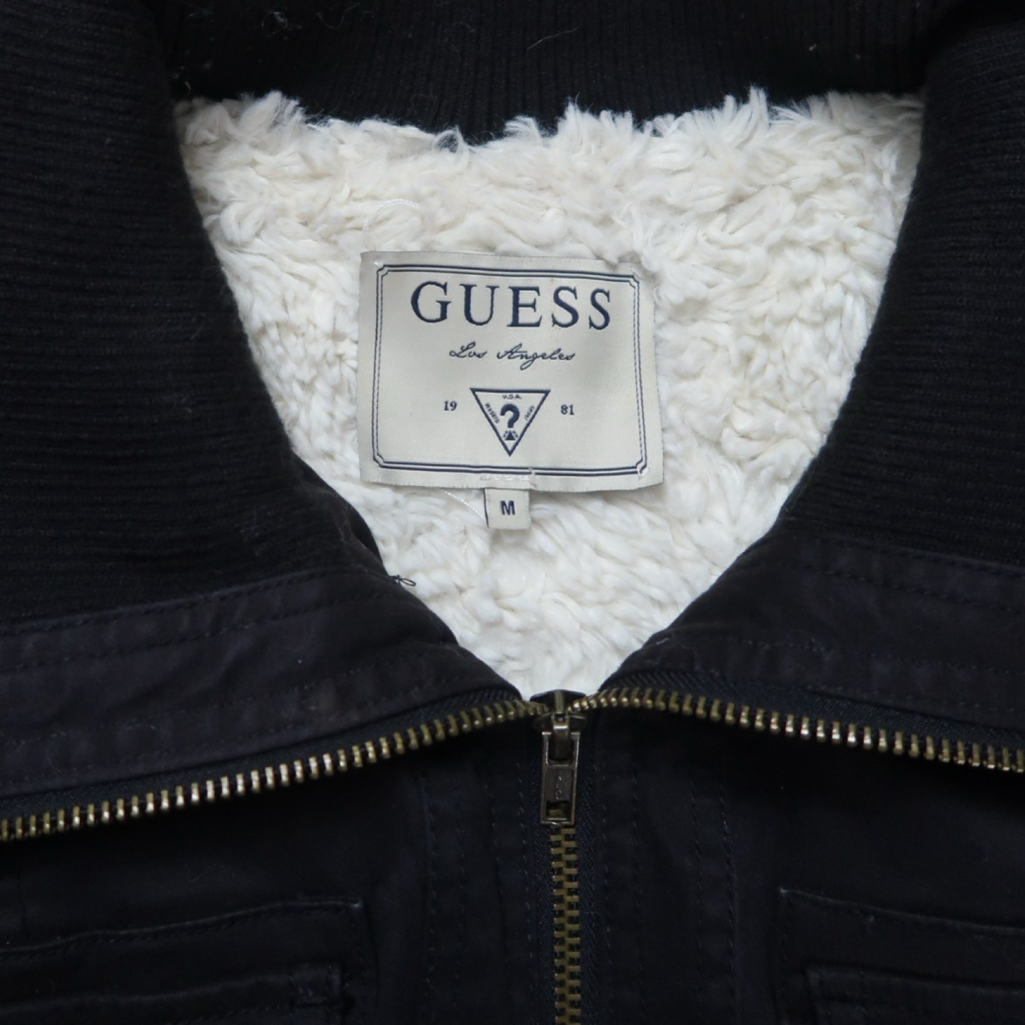 GUESS FUR JACKET - M