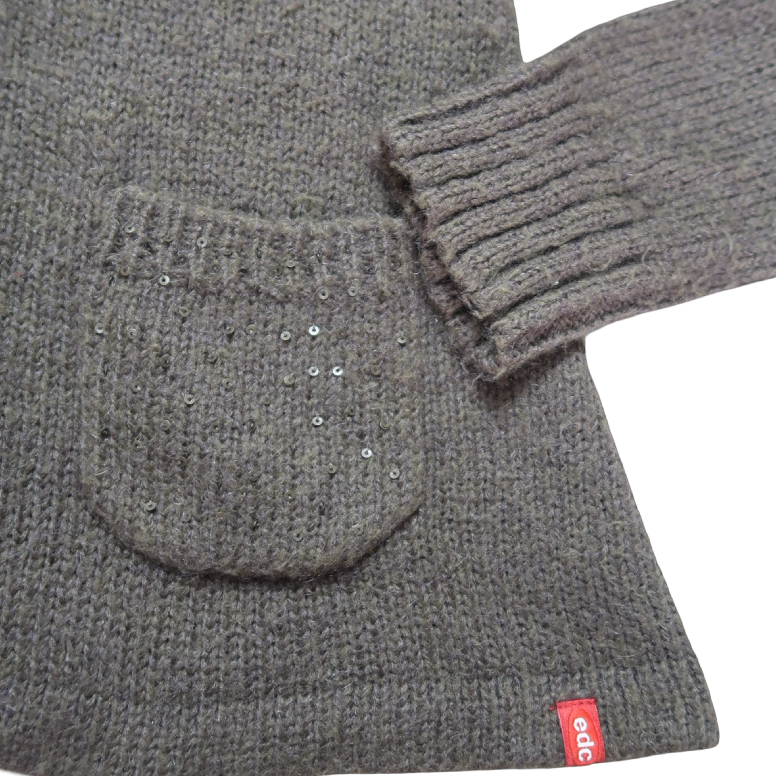 EDC BROWN SWEATER - M