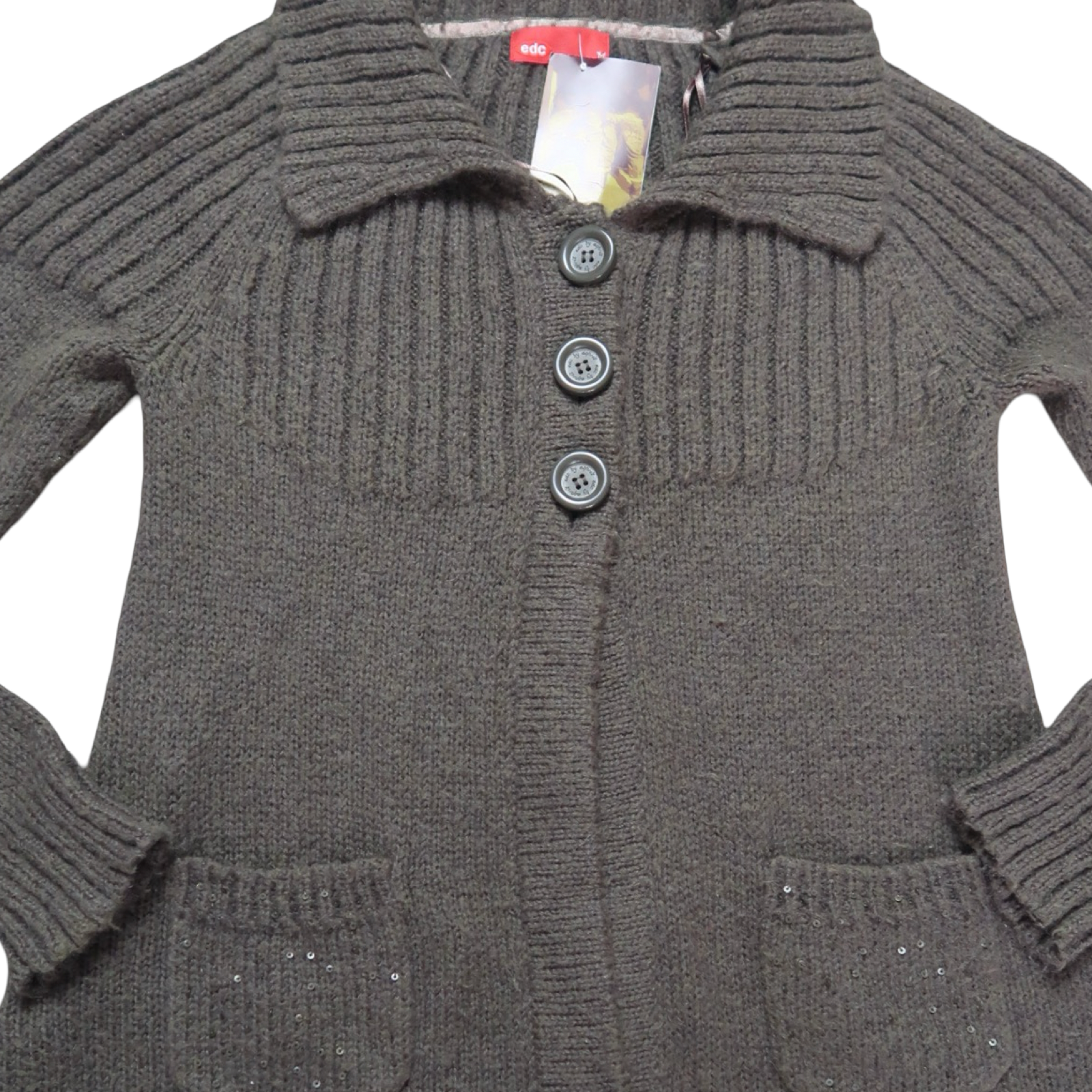 EDC BROWN SWEATER - M