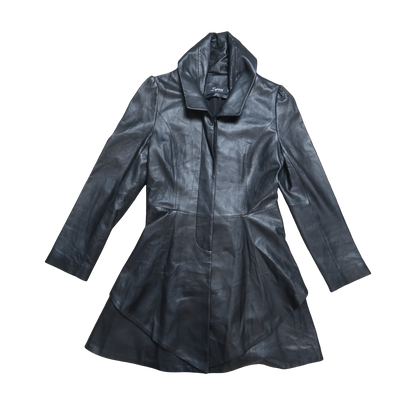 LEJIANI LEATHER COAT - L
