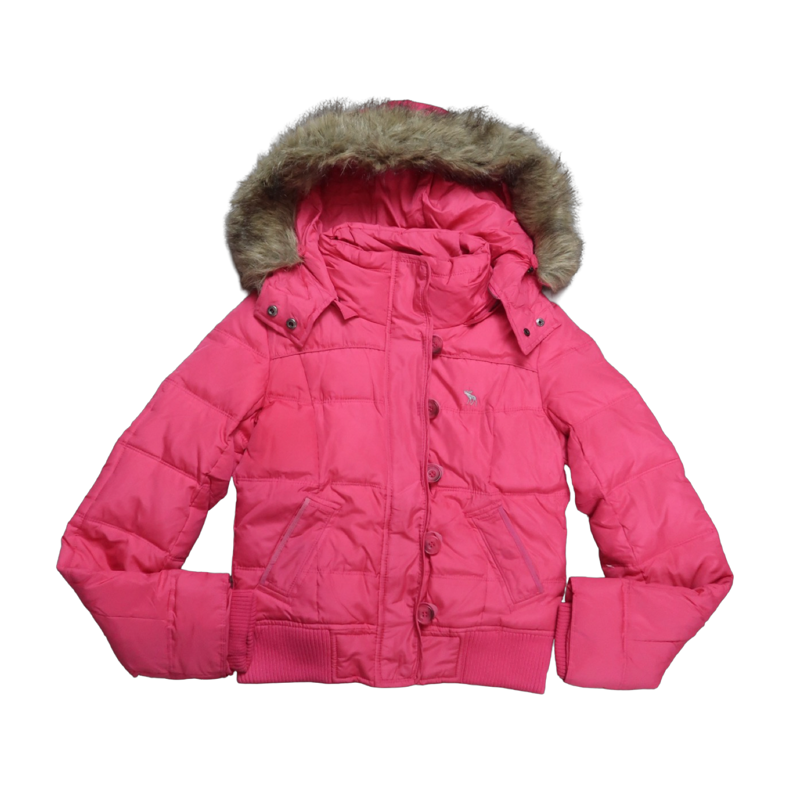 ABERCROMBIE & FITCH FUR PUFFER - S