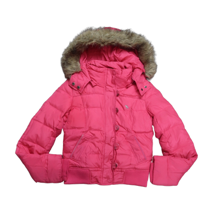 ABERCROMBIE & FITCH FUR PUFFER - S