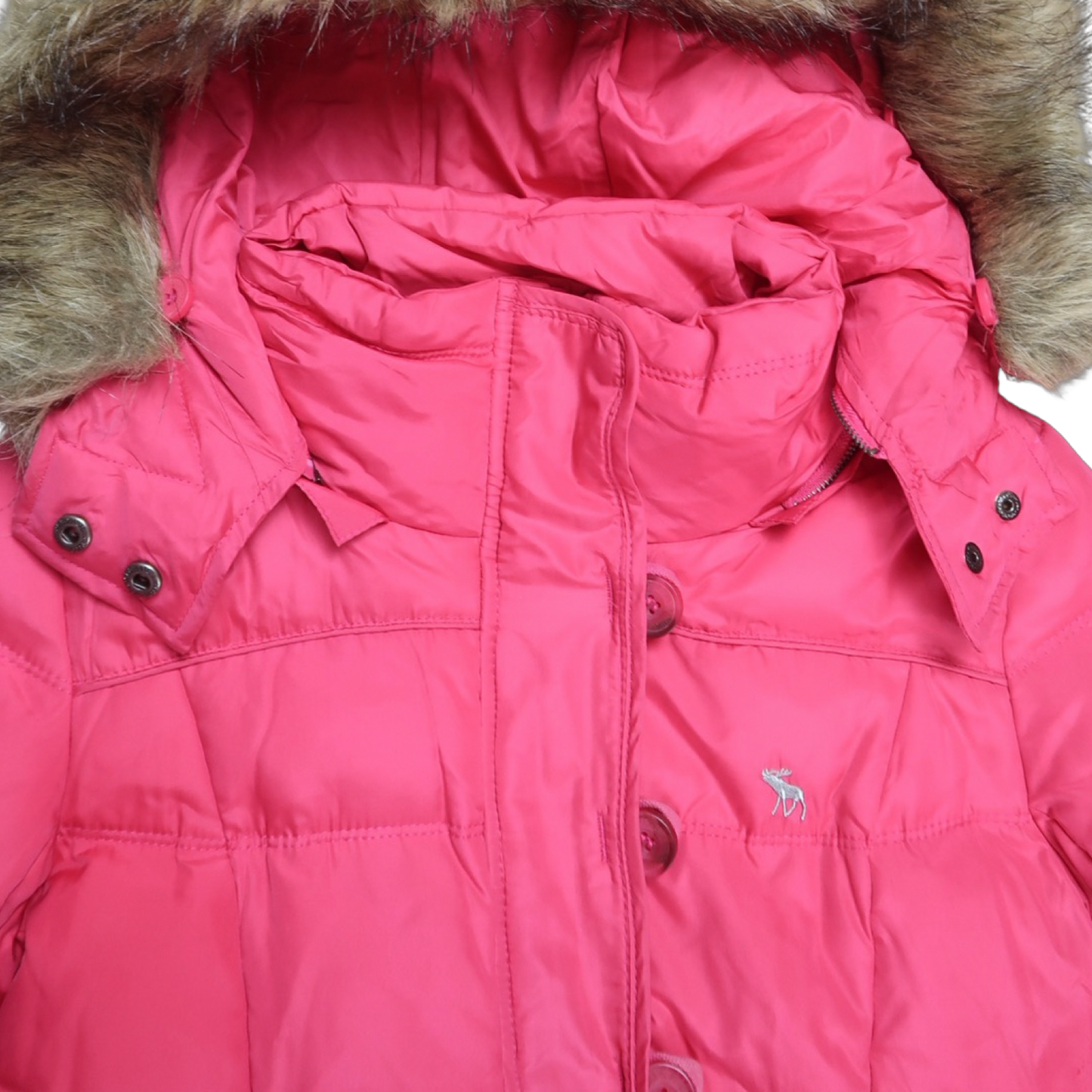 ABERCROMBIE & FITCH FUR PUFFER - S